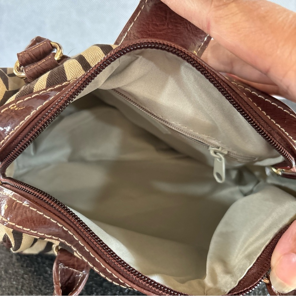 Liz Claiborne  zebra print mini purse